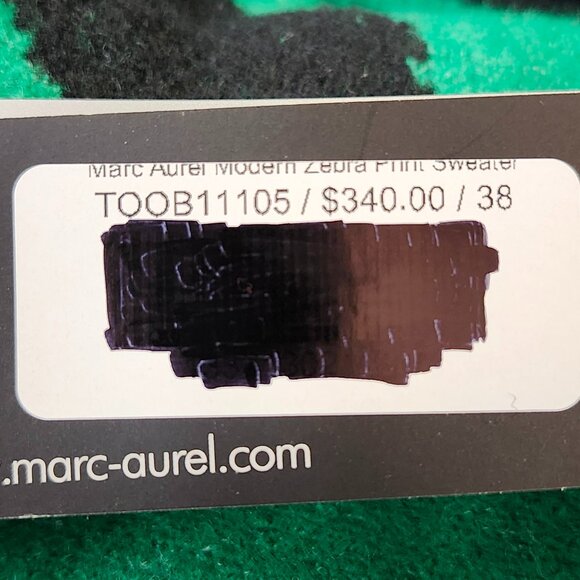 Marc Aurel Women's Black/Green Pullover Sweater Size 6 & 8 - Picture 4 of 8